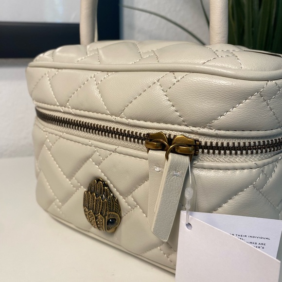 NWT Kurt Geiger Mini Quilted Lambskin Leather Vanity Bag
In Bone - Picture 14 of 16